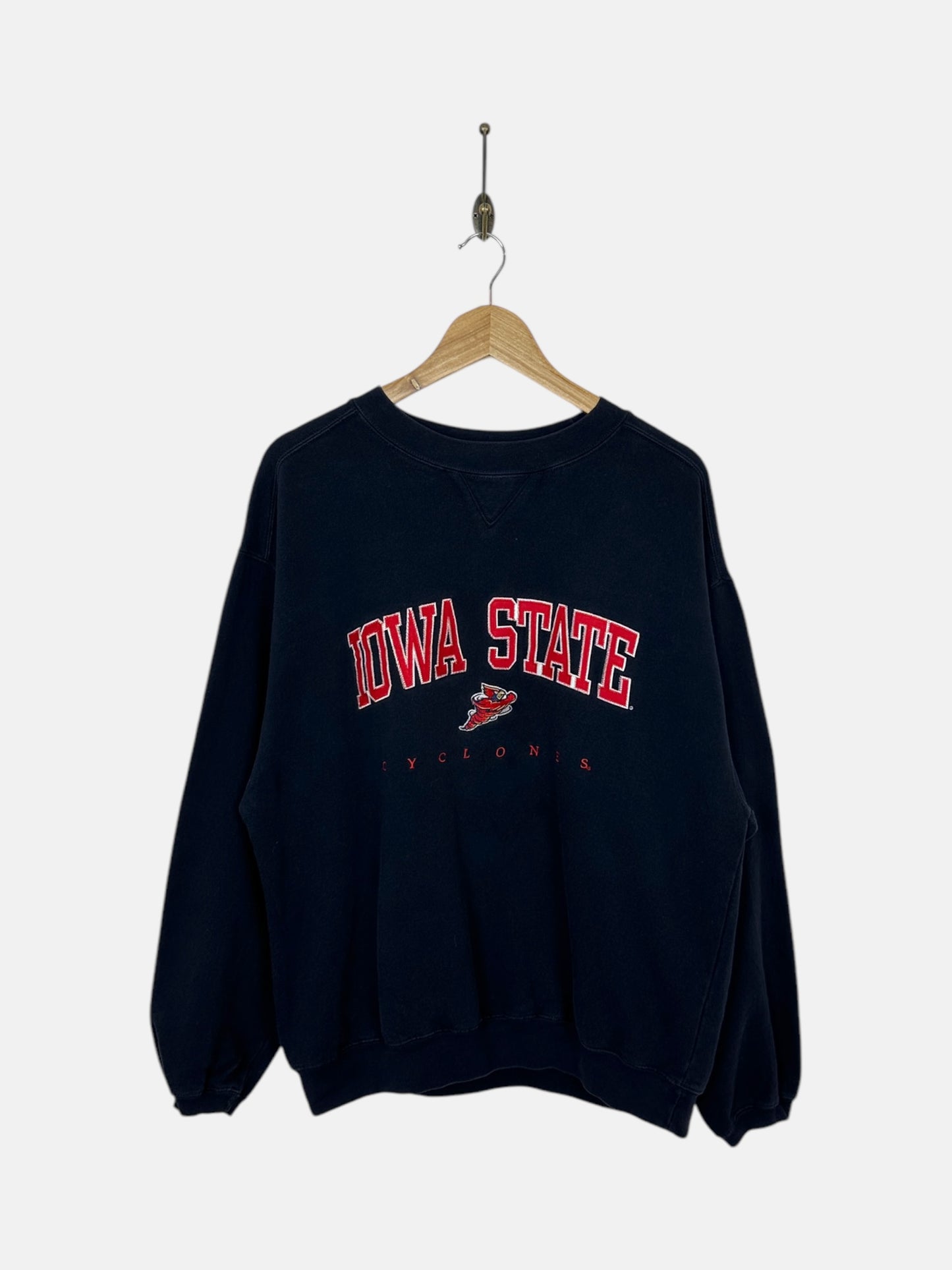 90's Iowa State Cyclones Embroidered Vintage Sweatshirt Size L
