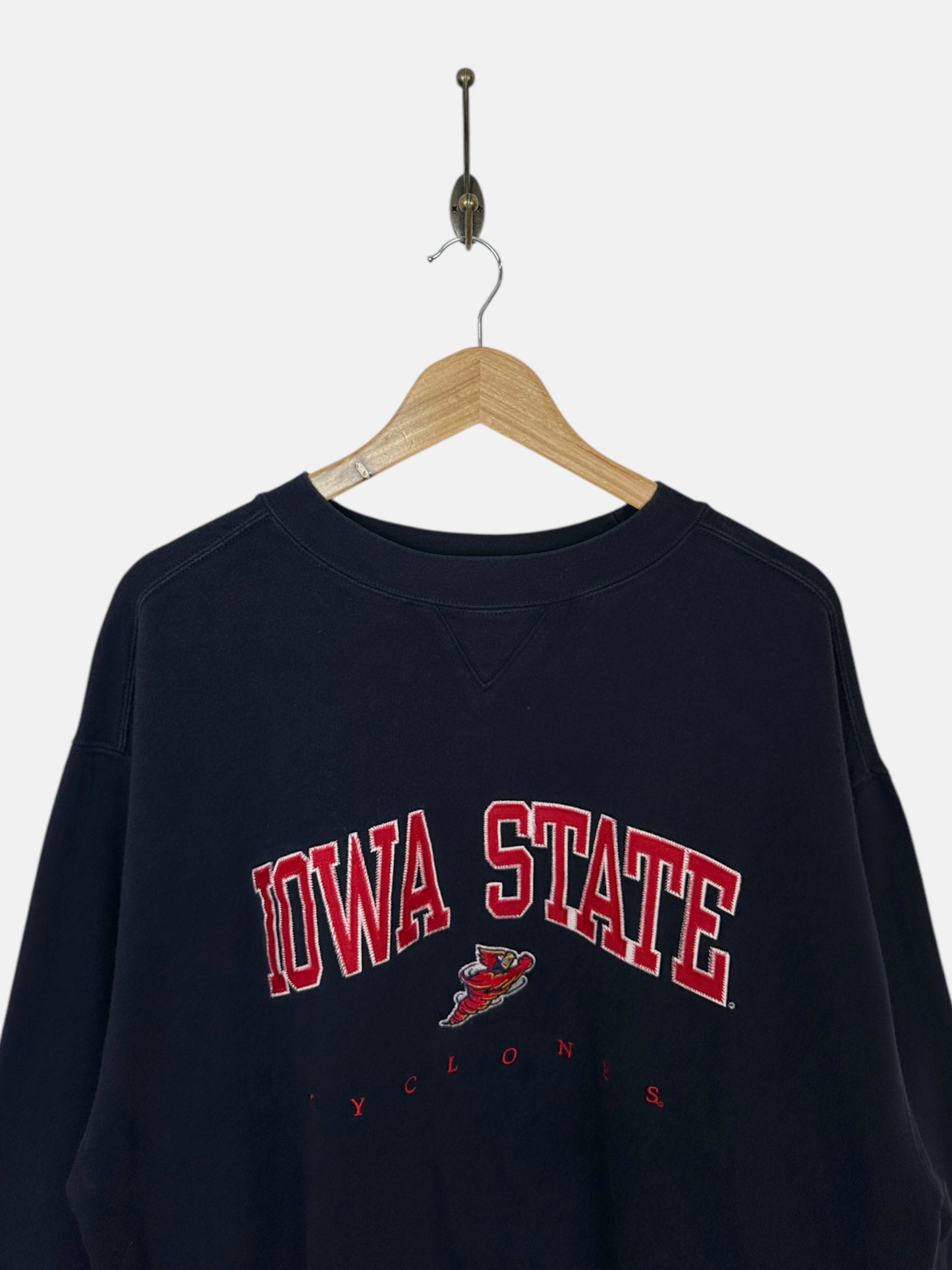 90's Iowa State Cyclones Embroidered Vintage Sweatshirt Size L