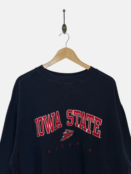 90's Iowa State Cyclones Embroidered Vintage Sweatshirt Size L