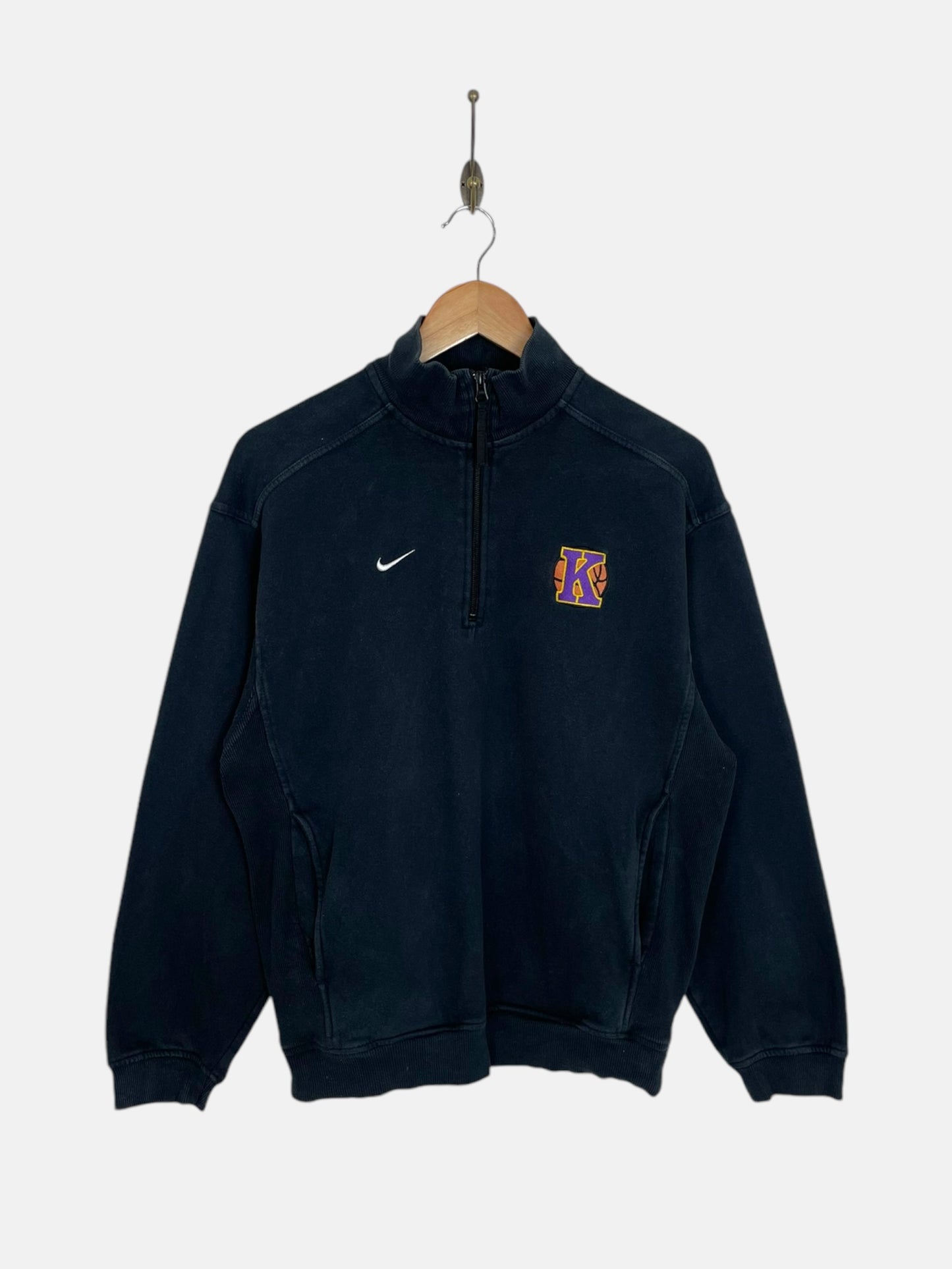 90's Nike Embroidered Vintage Quarter-zip Sweatshirt Size M