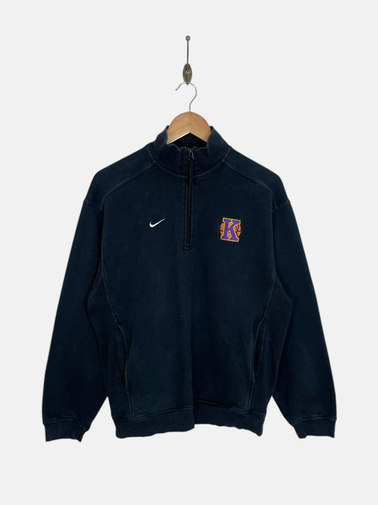 90's Nike Embroidered Vintage Quarter-zip Sweatshirt Size M