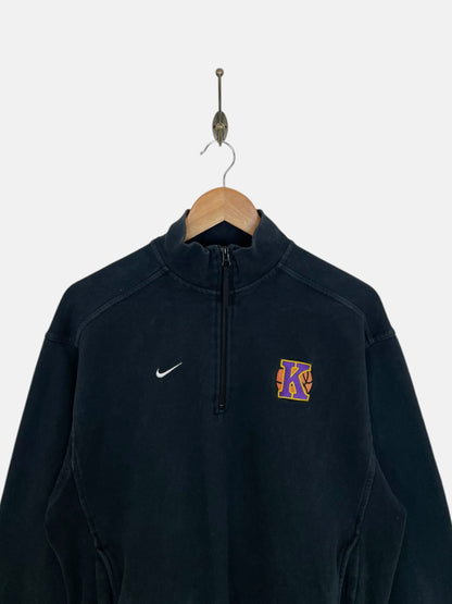 90's Nike Embroidered Vintage Quarter-zip Sweatshirt Size M