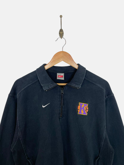 90's Nike Embroidered Vintage Quarter-zip Sweatshirt Size M