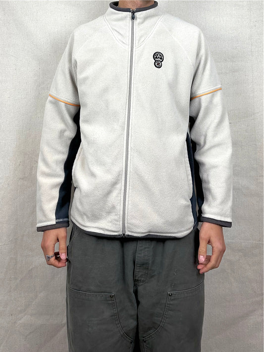 90's Lotto Embroidered Vintage Zip-Up Fleece Size M-L