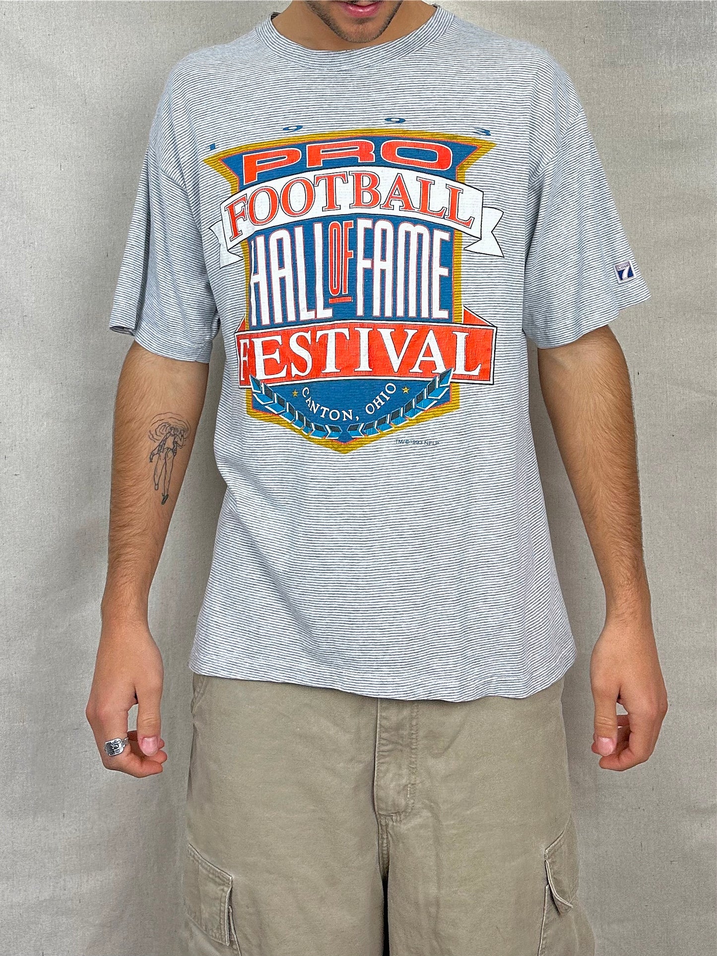 1993 Pro Football Festival Ohio USA Made Vintage T-Shirt Size M-L