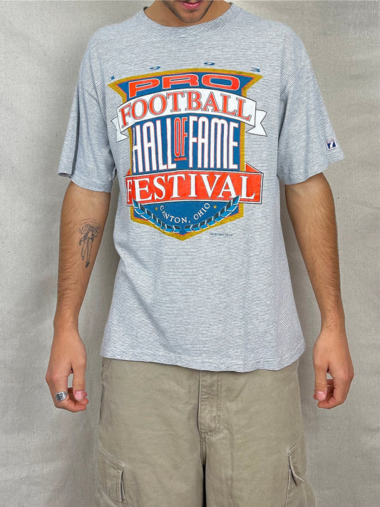 1993 Pro Football Festival Ohio USA Made Vintage T-Shirt Size M-L