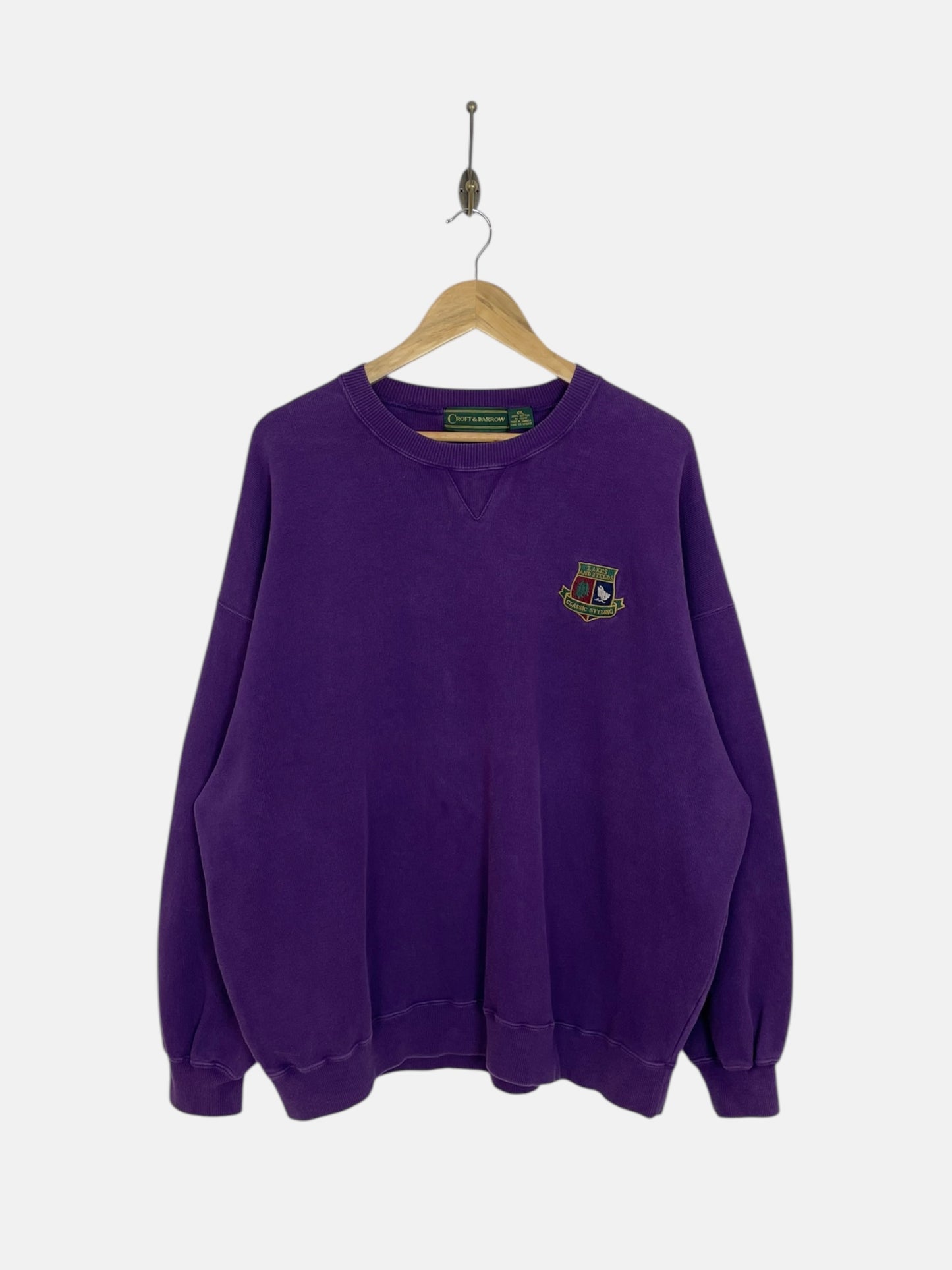 90's Lakes and Fields Embroidered Vintage Sweatshirt Size 2XL-3XL