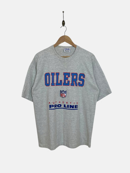 90's NFL Oilers Embroidered Vintage T-Shirt Size XL