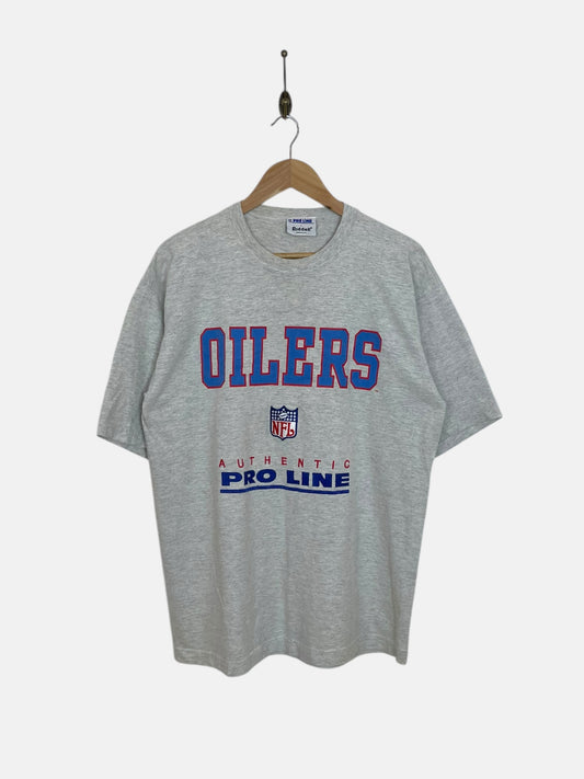 90's NFL Oilers Embroidered Vintage T-Shirt Size XL