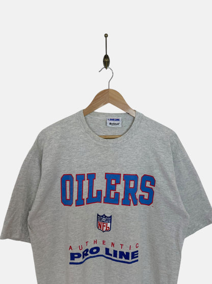 90's NFL Oilers Embroidered Vintage T-Shirt Size XL