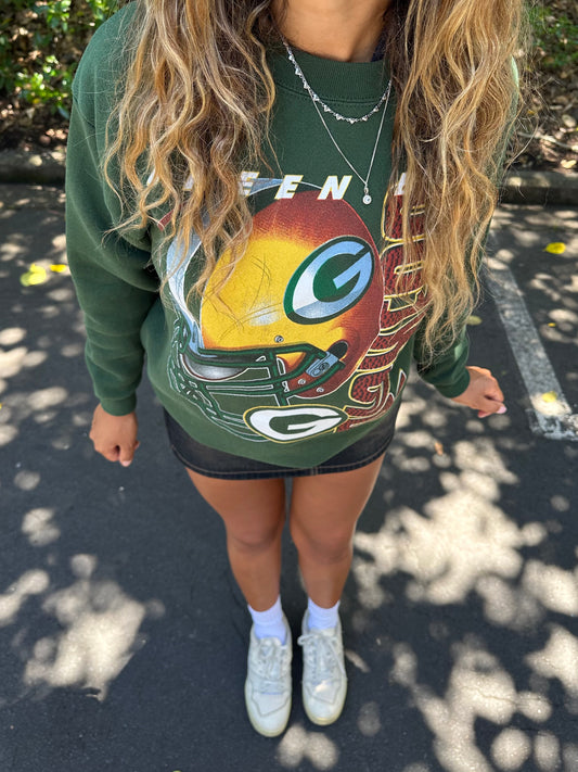 90's Green Bay Packers NFL Vintage Sweatshirt Size 10