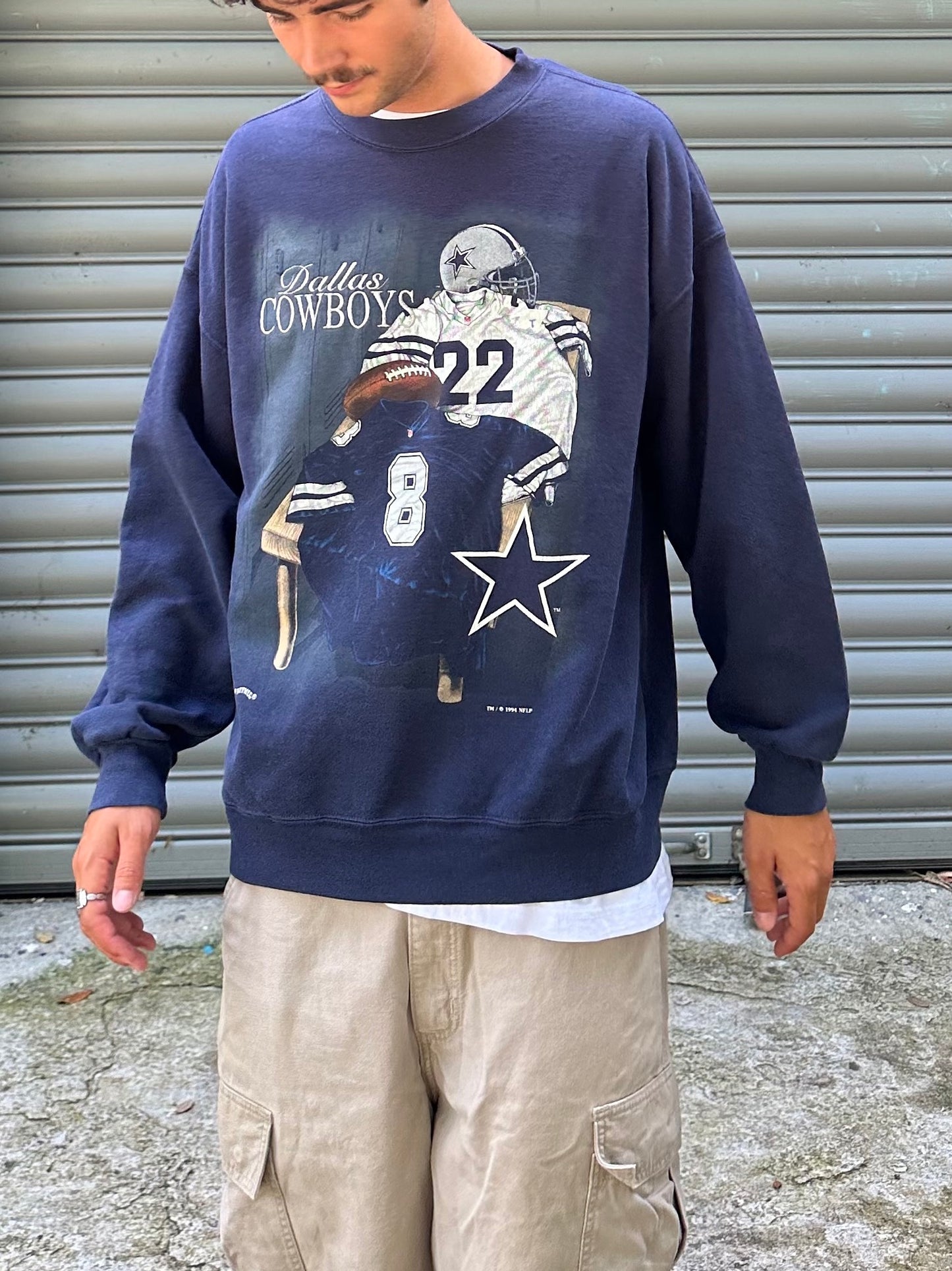 1994 Dallas Cowboys NFL USA Made Vintage Sweatshirt Size XL
