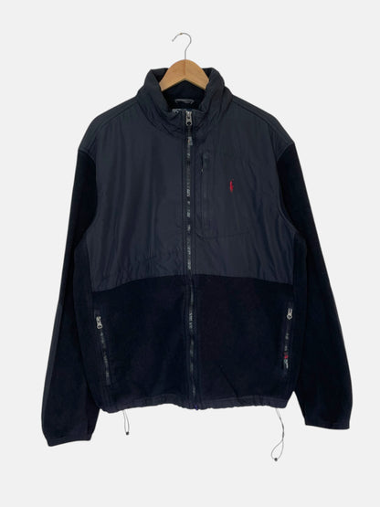 90's Ralph Lauren Embroidered Vintage Light Fleece Hooded Jacket Size XL