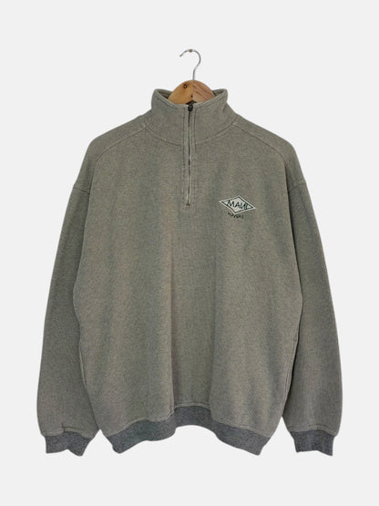90's Maui Hawaii Embroidered Vintage Quarter-zip Sweatshirt Size L-XL