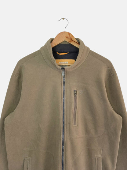 90's Timberland Embroidered Vintage Waterproof Fleece Zip-up Sweatshirt Size L