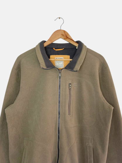 90's Timberland Embroidered Vintage Waterproof Fleece Zip-up Sweatshirt Size L