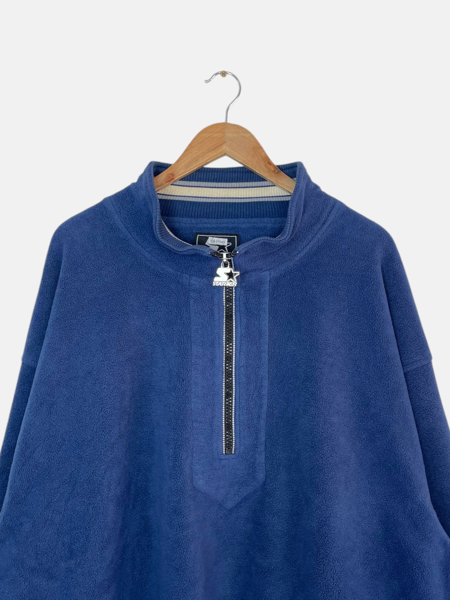 90's Starter Embroidered Vintage Fleece Quarter-zip Sweatshirt Size 2XL-3XL