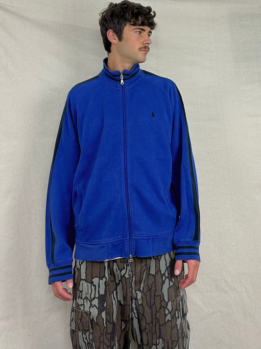 90's Ralph Lauren Embroidered Vintage Zip-Up Sweatshirt Size XL