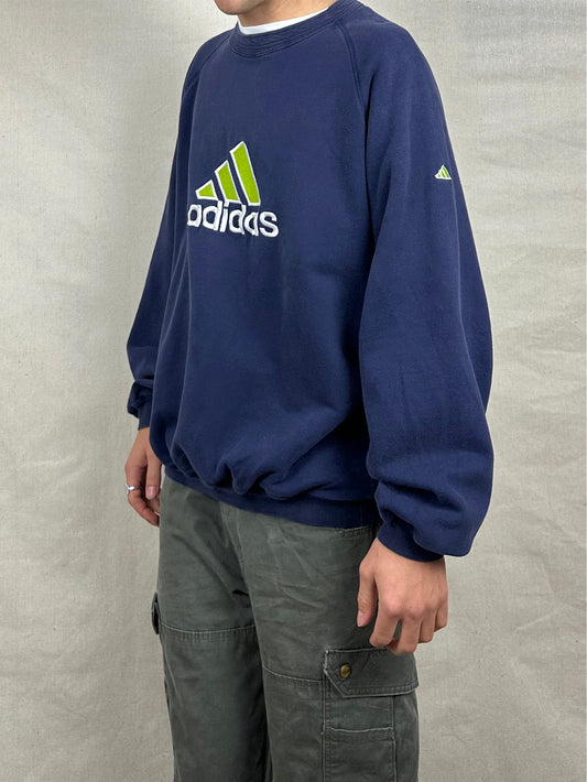 90's Adidas Embroidered Vintage Sweatshirt Size XL