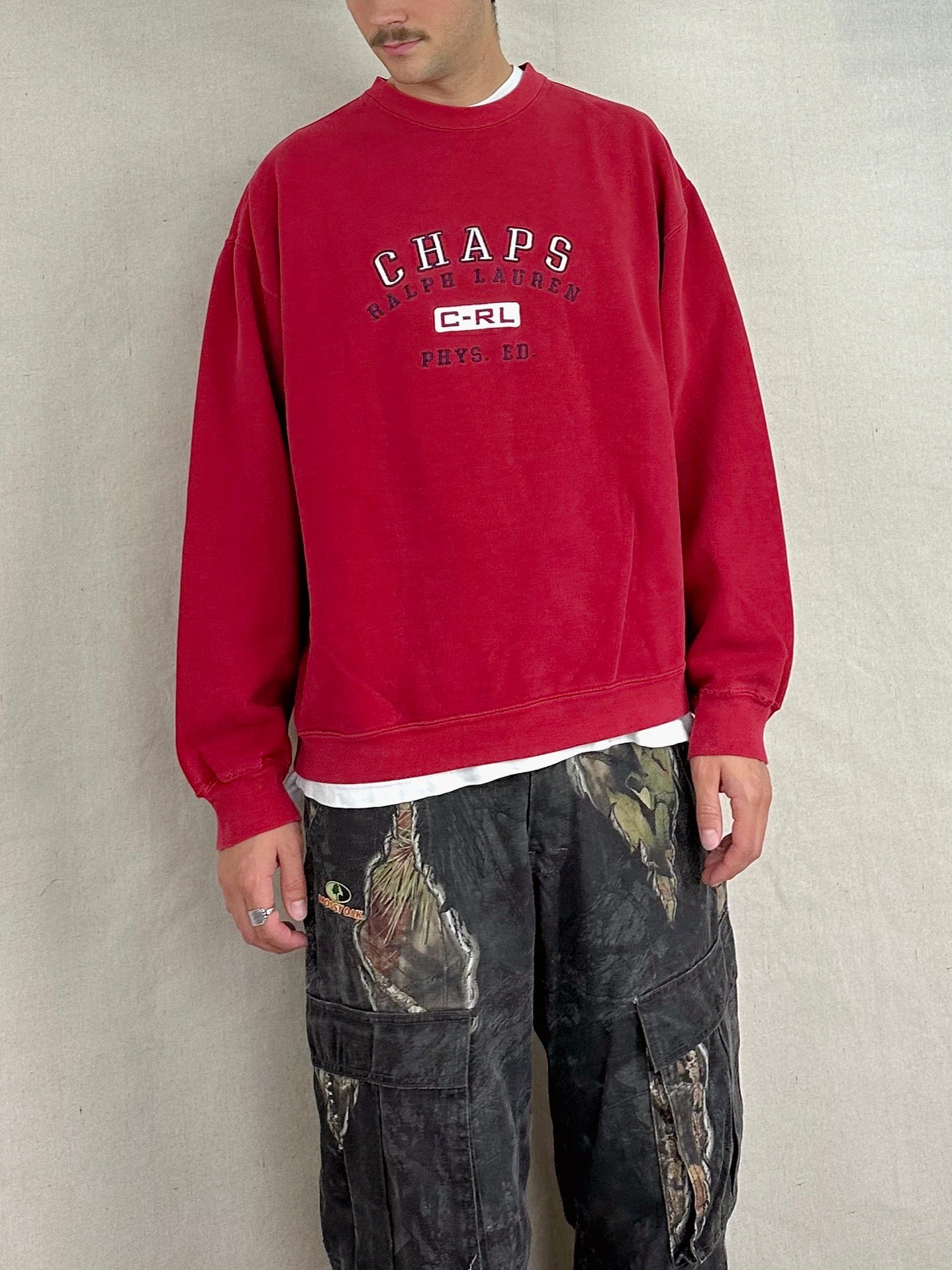 90's Chaps Ralph Lauren Embroidered Vintage Sweatshirt Size L
