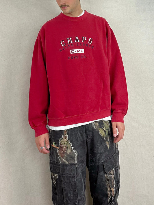 90's Chaps Ralph Lauren Embroidered Vintage Sweatshirt Size L