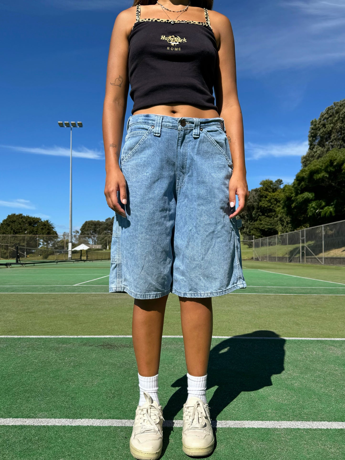 90's Lee Vintage Denim Carpenter Jean Shorts Size 30"