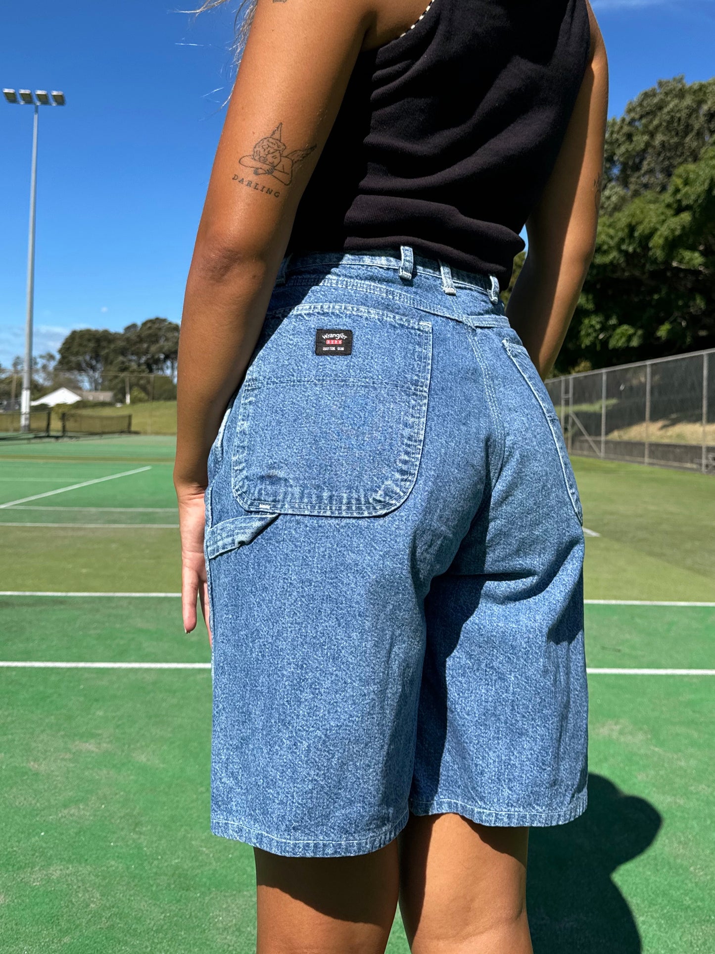 90's Wrangler Vintage Carpenter Jean Shorts Size 27"