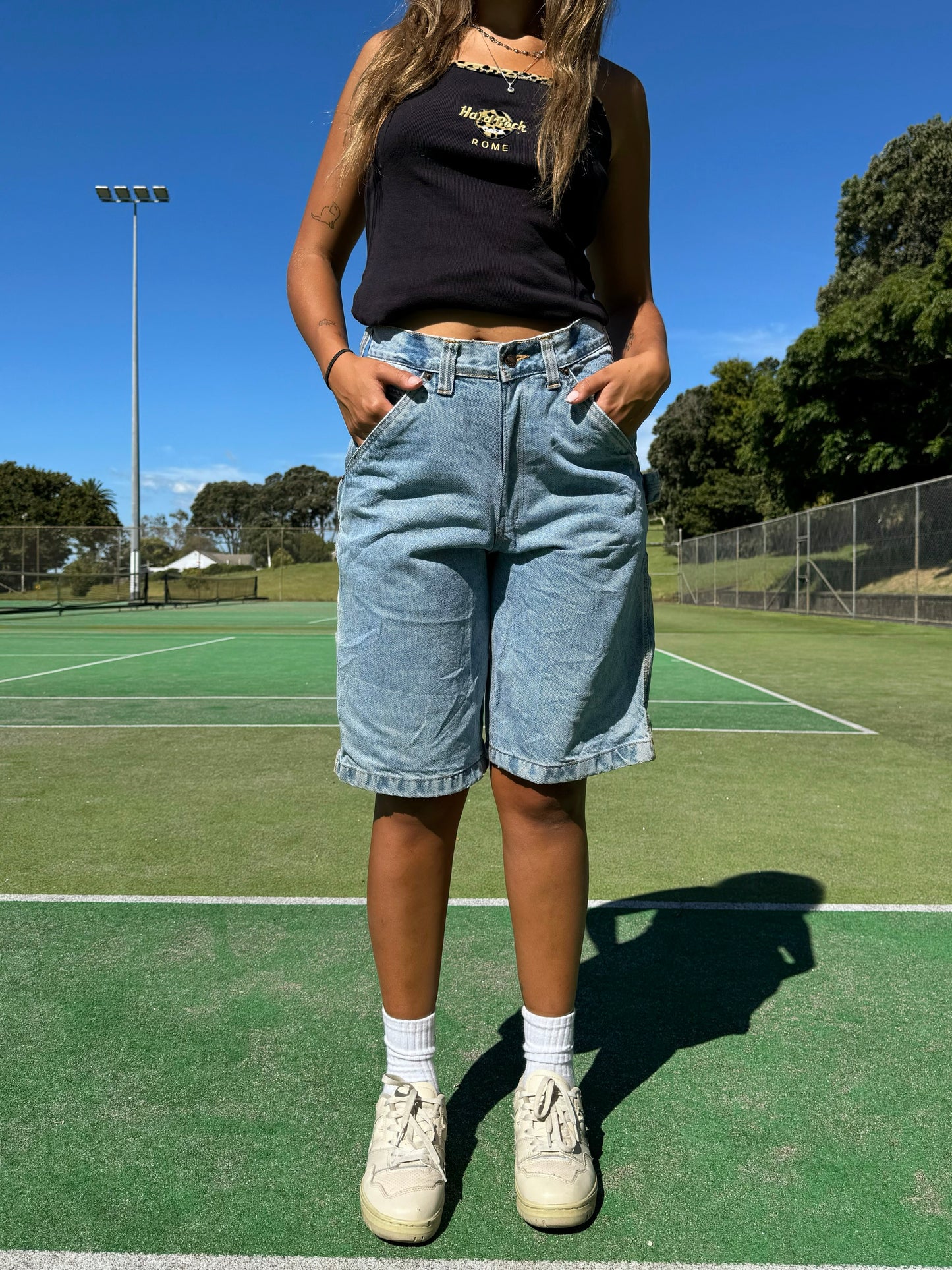90's Vintage Denim Carpenter Jean Shorts Size 30"
