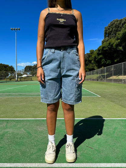90's Wrangler Vintage Denim Cargo Jean Shorts Size 28"