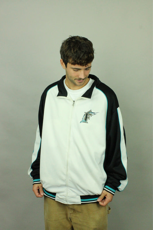 90's Florida Marlins MLB Embroidered Vintage Jacket Size 2XL