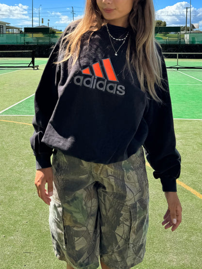90's Adidas Embroidered Vintage Sweatshirt Size 10