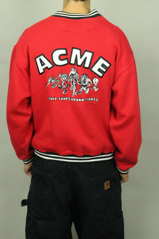 90's ACME Looney Tunes Urban Sports Embroidered Vintage Sweater/Jacket Size M