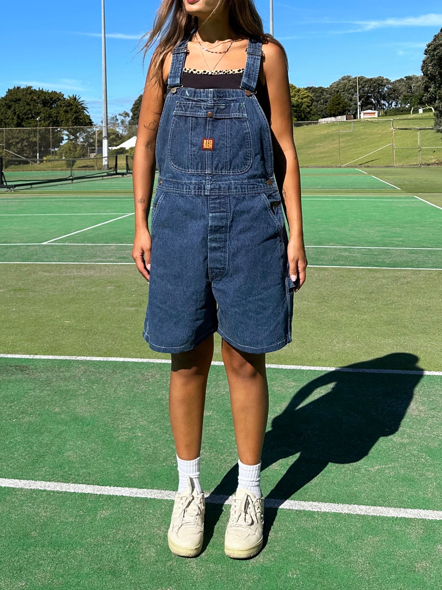 90's Big Ben Vintage Overall Shorts Size 32"