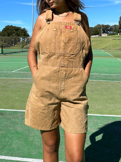 90's Dickies Vintage Overall Shorts Size 32"