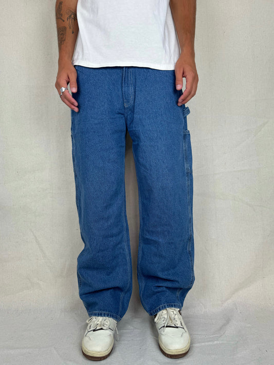 90's Carhartt Heavy Duty Vintage Carpenter Jeans Size 33x30