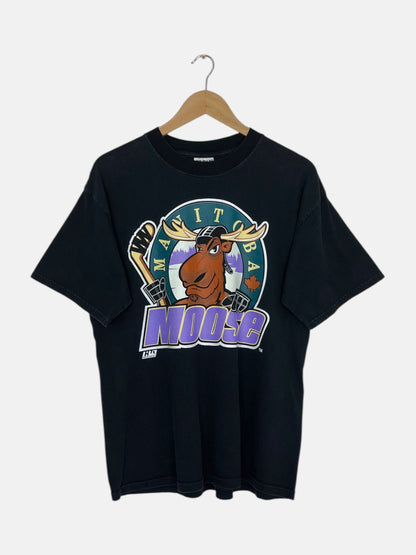 90's Manitoba Moose MHL Vintage T-Shirt Size L