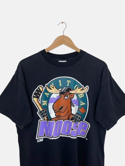 90's Manitoba Moose MHL Vintage T-Shirt Size L