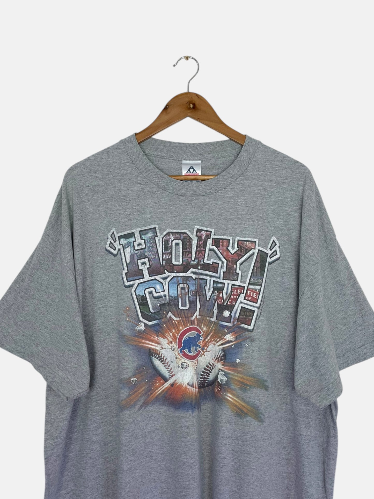 90's Chicago Cubs "Holy Cow" Vintage T-Shirt Size 2XL-3XL
