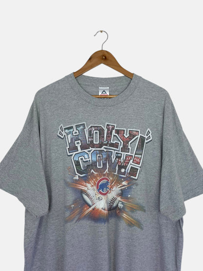 90's Chicago Cubs "Holy Cow" Vintage T-Shirt Size 2XL-3XL