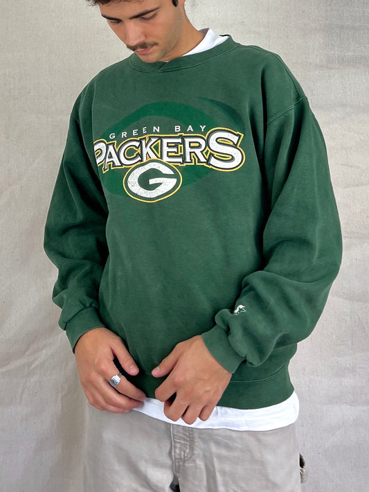 90's Green Bay Packers NFL Starter USA Made Vintage Sweatshirt Size M
