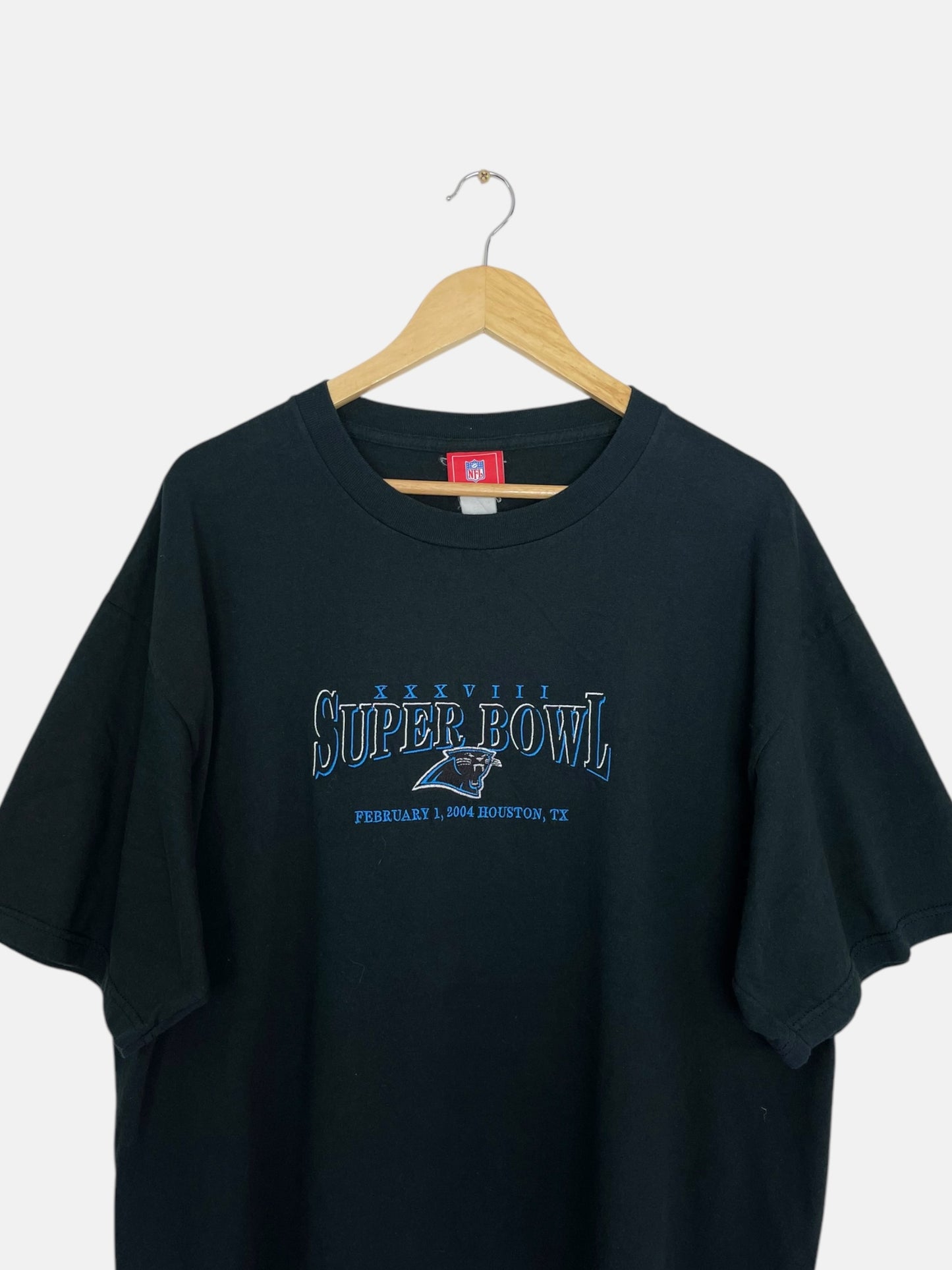 90's Panthers XXXVIII Super Bowl Vintage T-Shirt Size XL-2XL