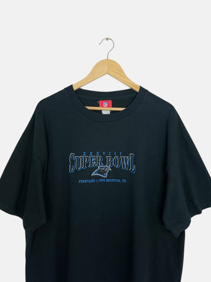 90's Panthers XXXVIII Super Bowl Vintage T-Shirt Size XL-2XL