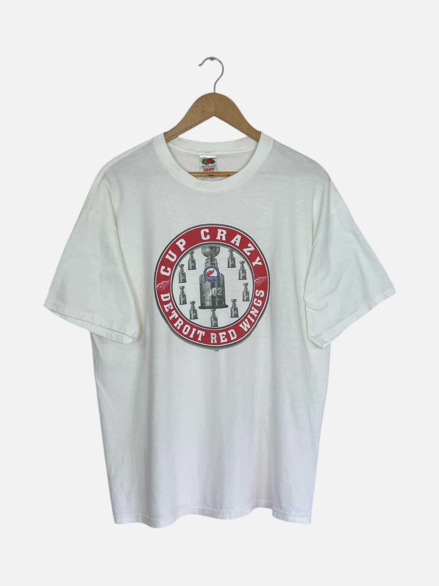 90's Detroit Red Wings NHL Vintage T-Shirt Size L-XL