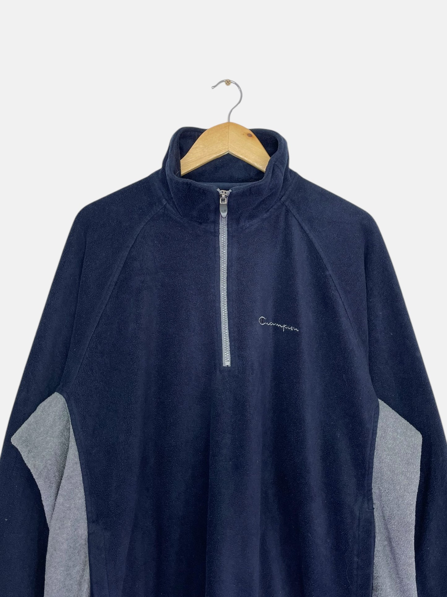 90's Champion Embroidered Vintage Quarter-zip Sweatshirt Size XL