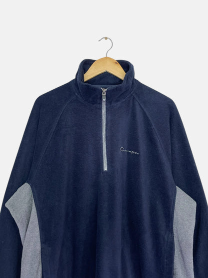 90's Champion Embroidered Vintage Quarter-zip Sweatshirt Size XL