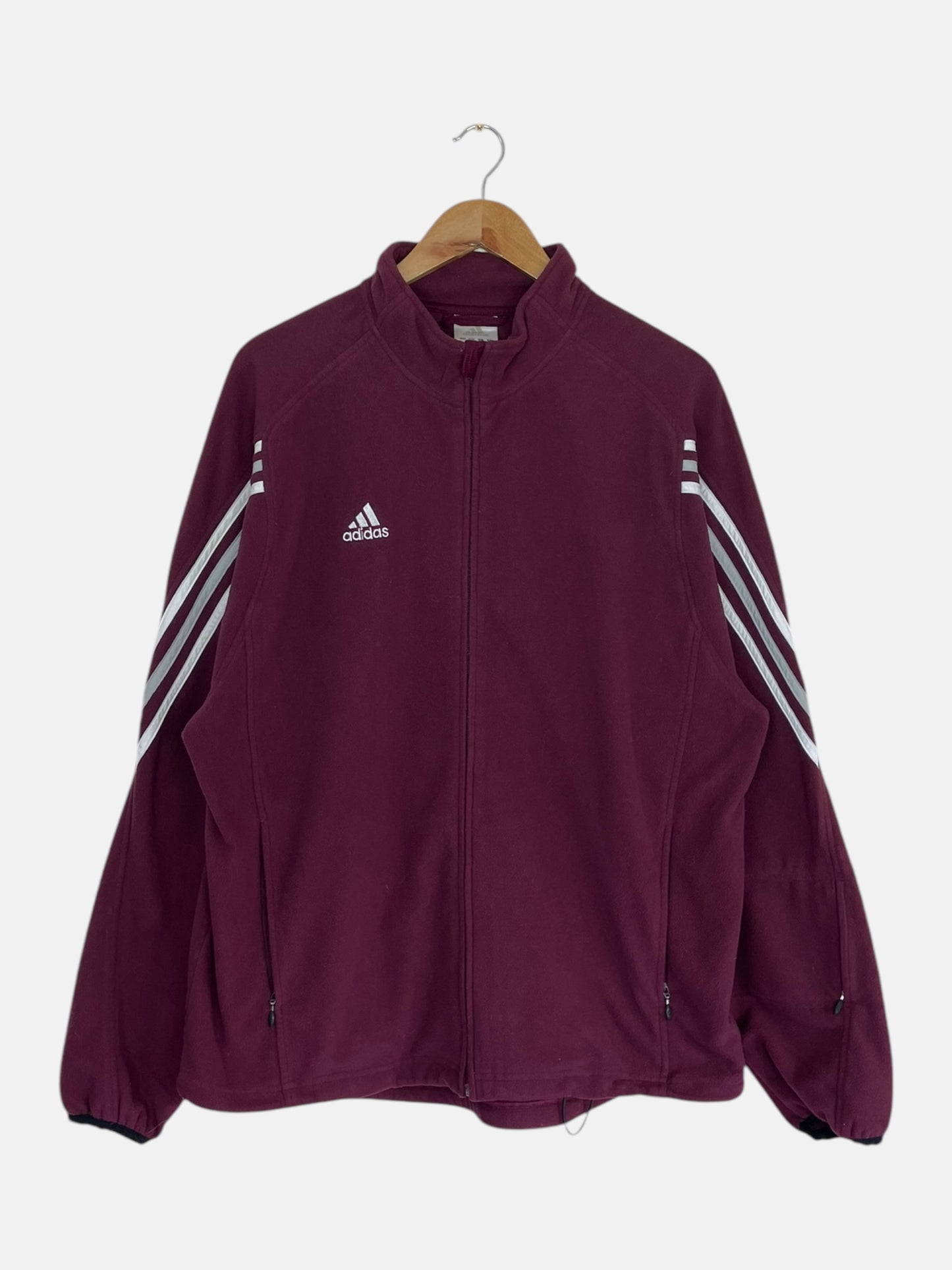 90's Adidas Embroidered Vintage Zip-up Sweatshirt Size XL-2XL