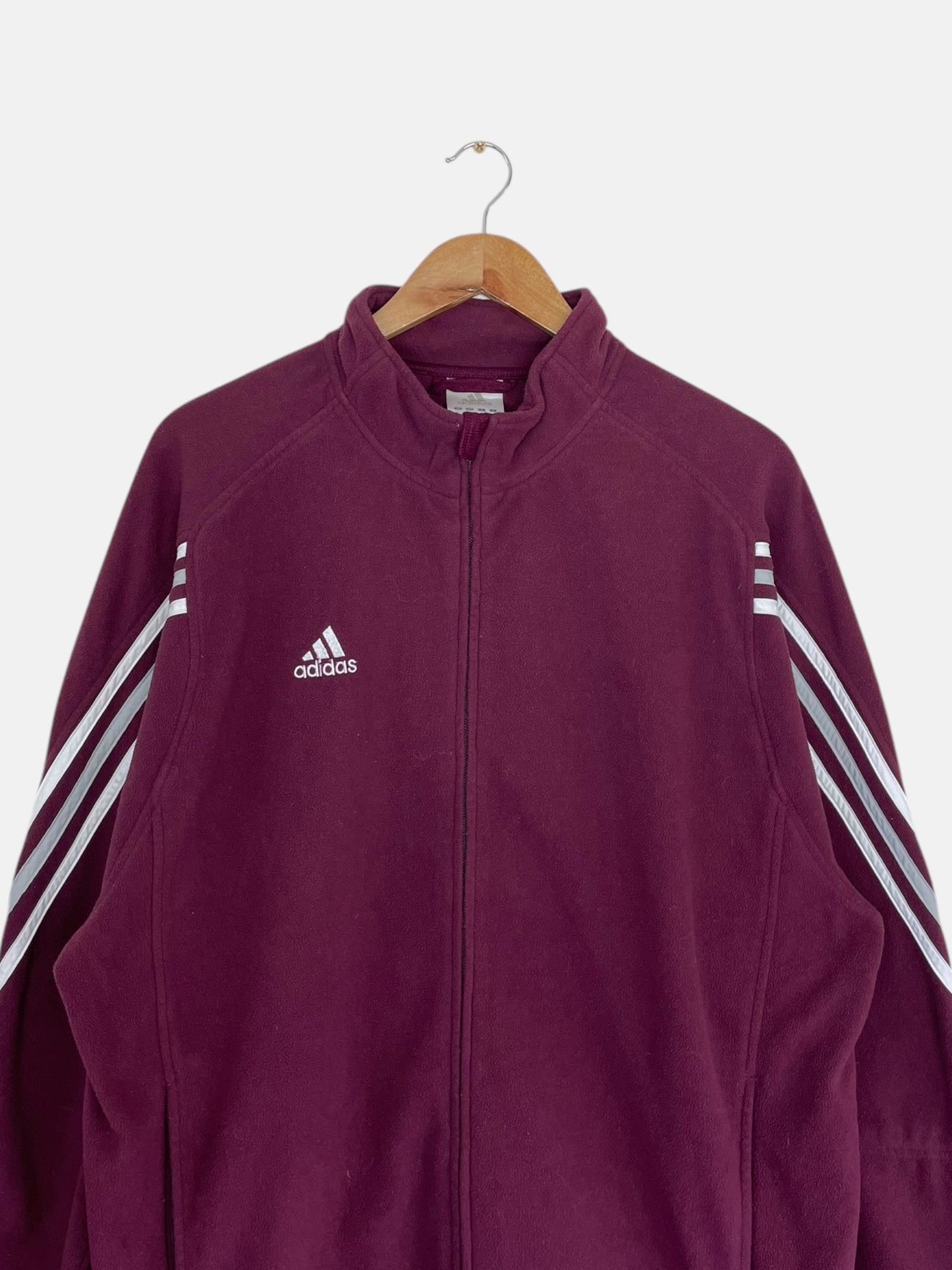 90's Adidas Embroidered Vintage Zip-up Sweatshirt Size XL-2XL