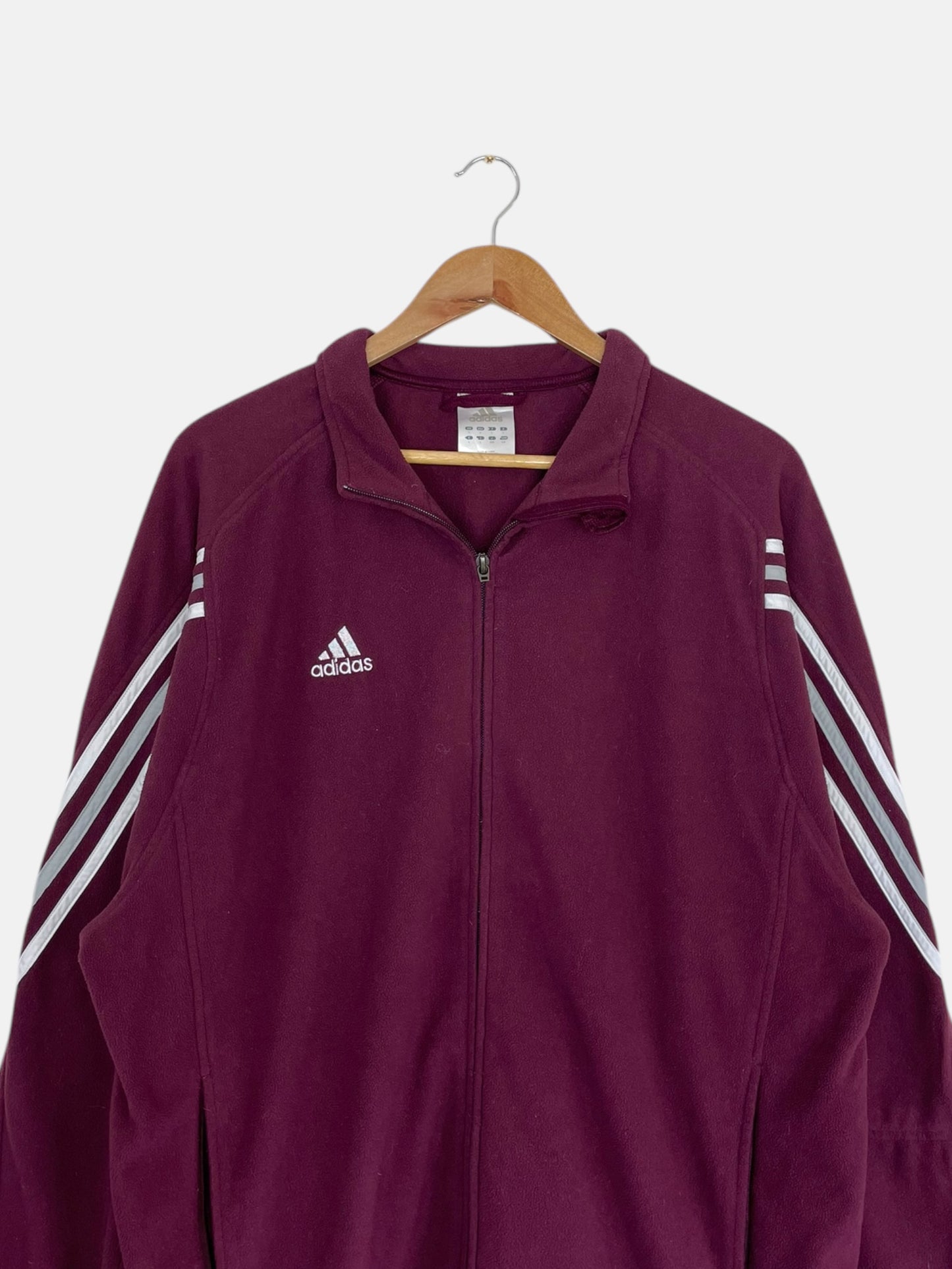 90's Adidas Embroidered Vintage Zip-up Sweatshirt Size XL-2XL