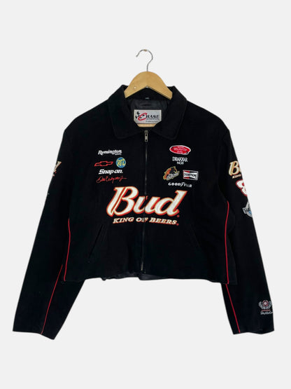 90's Budweiser Dale Earnhardt Embroidered Women's Jacket Size S