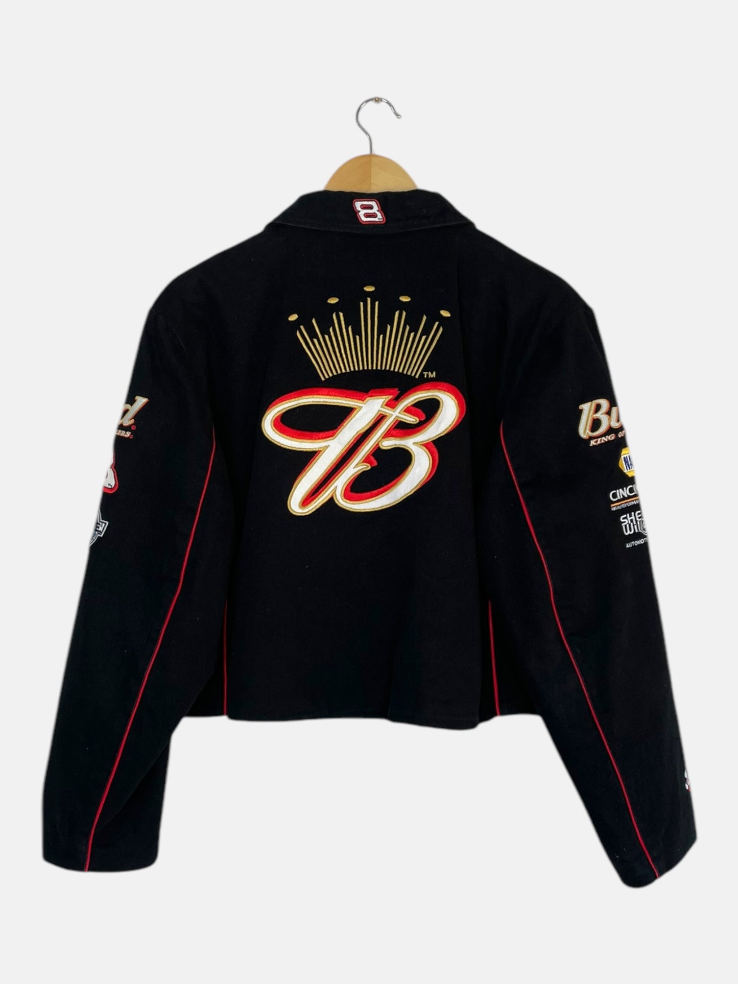 90's Budweiser Dale Earnhardt Embroidered Women's Jacket Size S